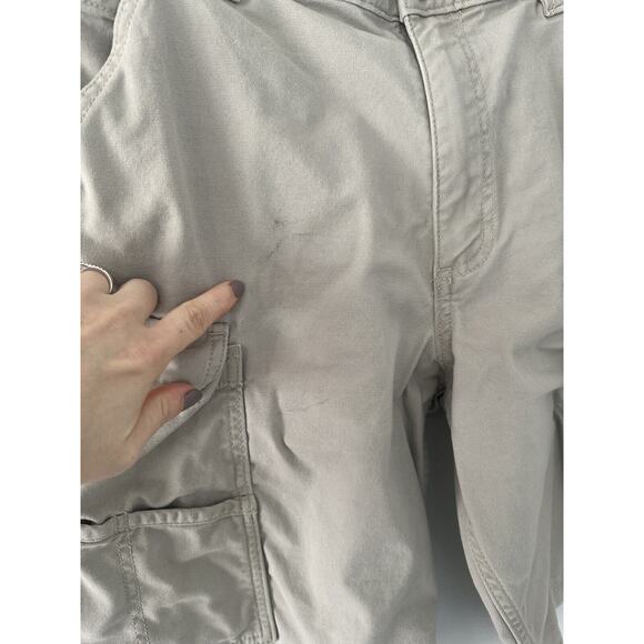 Carhartt Force Shorts Mens 34 Beige Cargo Workwear Relaxed Fit - Picture 2 of 6